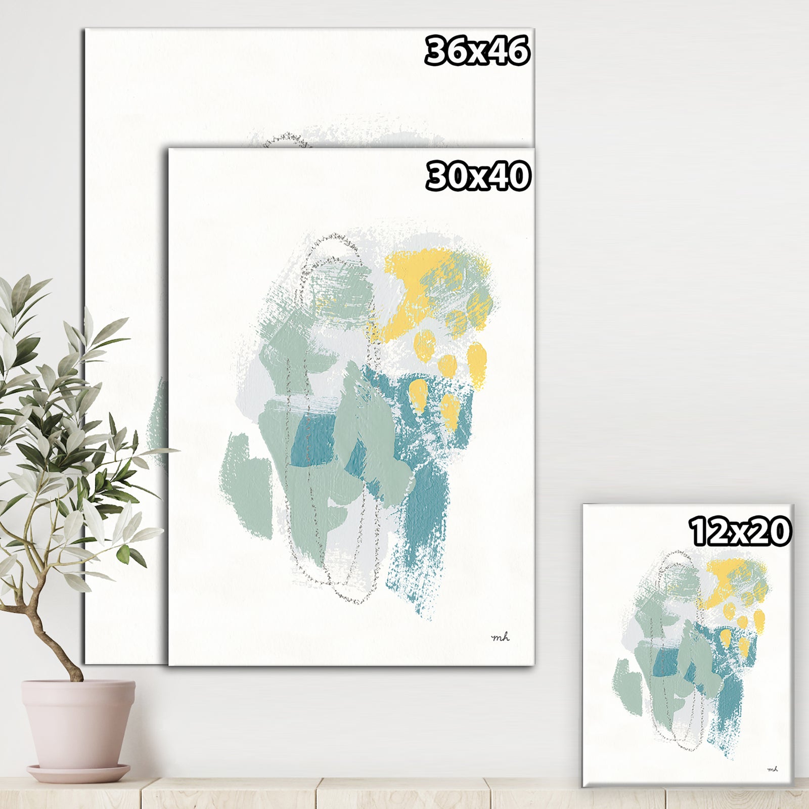 Hopeful II - Modern Farmhouse Canvas Artwork