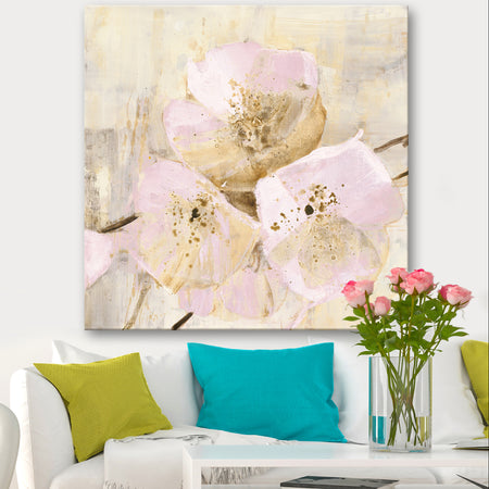 Elegance III Pink - Shabby Chic Gallery-wrapped Canvas