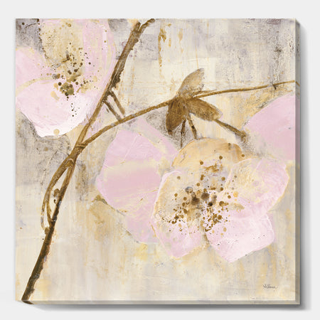 Elegance II Pink - Shabby Chic Canvas Artwork