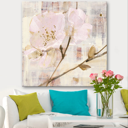 Elegance I Pink - Shabby Chic Canvas Art