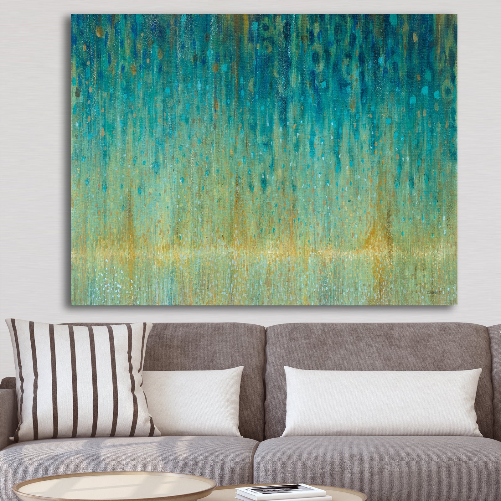 Rain Abstract Panel - Modern & Contemporary Premium Canvas Wall Art