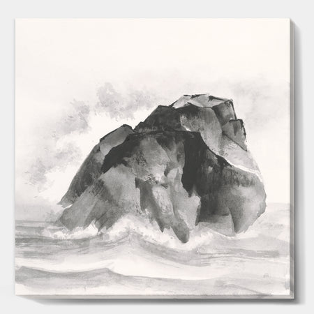 Solitary Rock - Lake House Gallery-wrapped Canvas