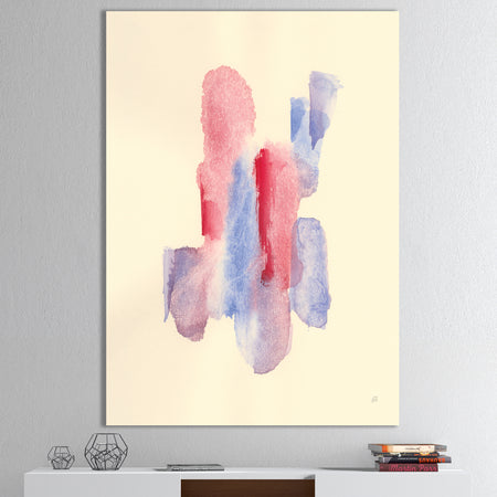 geometric Pastel II - Mid-Century Modern Canvas Artwork