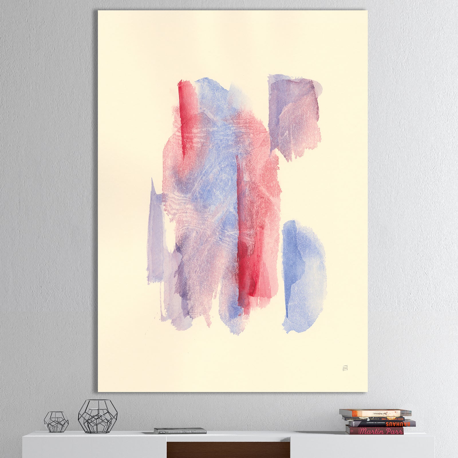 geometric Pastel I - Mid-Century Modern Canvas Art