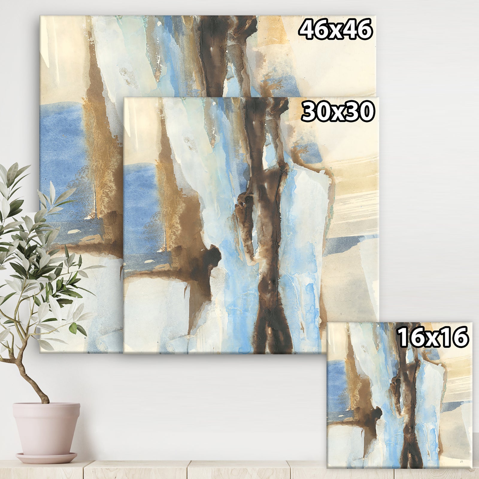 River Run I - Modern & Contemporary Canvas Artwork