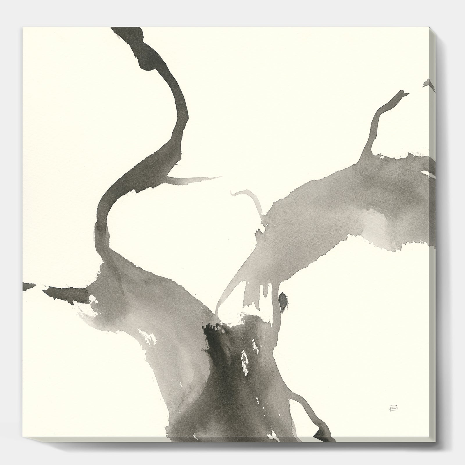 minimal geometric Gesture II - Transitional Gallery-wrapped Canvas