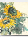 Tradionnal Sunflower I - Cabin & Lodge Gallery-wrapped Canvas