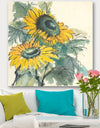 Tradionnal Sunflower I - Cabin & Lodge Gallery-wrapped Canvas