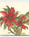 Poinsettia II - Farmhouse Canvas Artwork