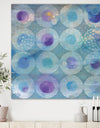 Watercolor Geometrical Circles II - Mid-Century Modern Canvas Art