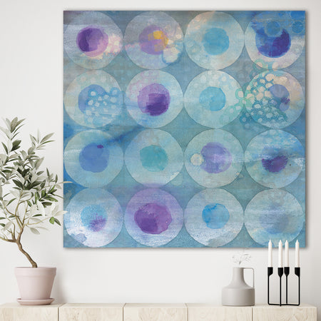 Watercolor Geometrical Circles II - Mid-Century Modern Canvas Art
