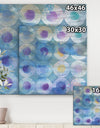 Watercolor Geometrical Circles I - Mid-Century Modern Premium Canvas Wall Art