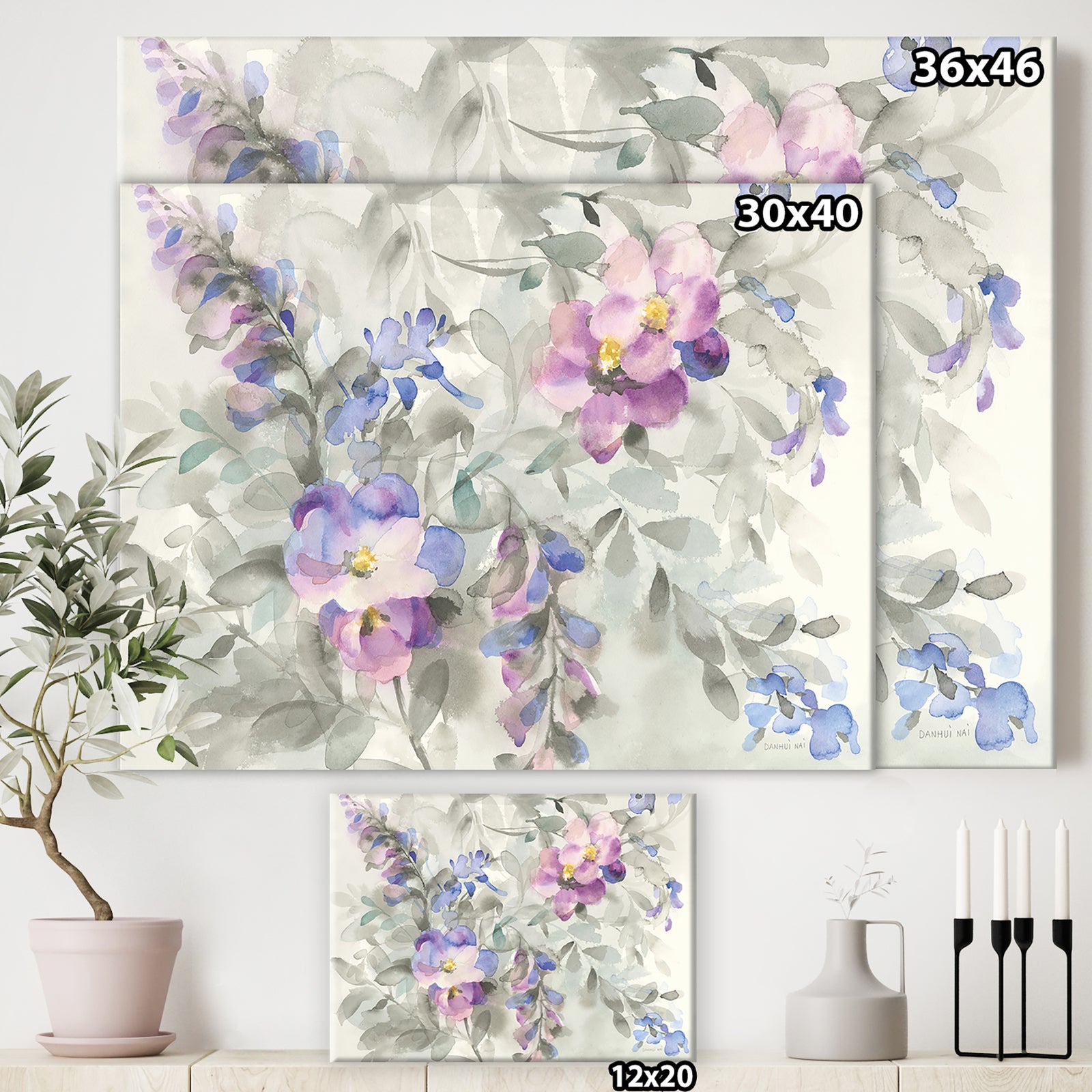 Garden Dreams Flower - Traditional Gallery-wrapped Canvas
