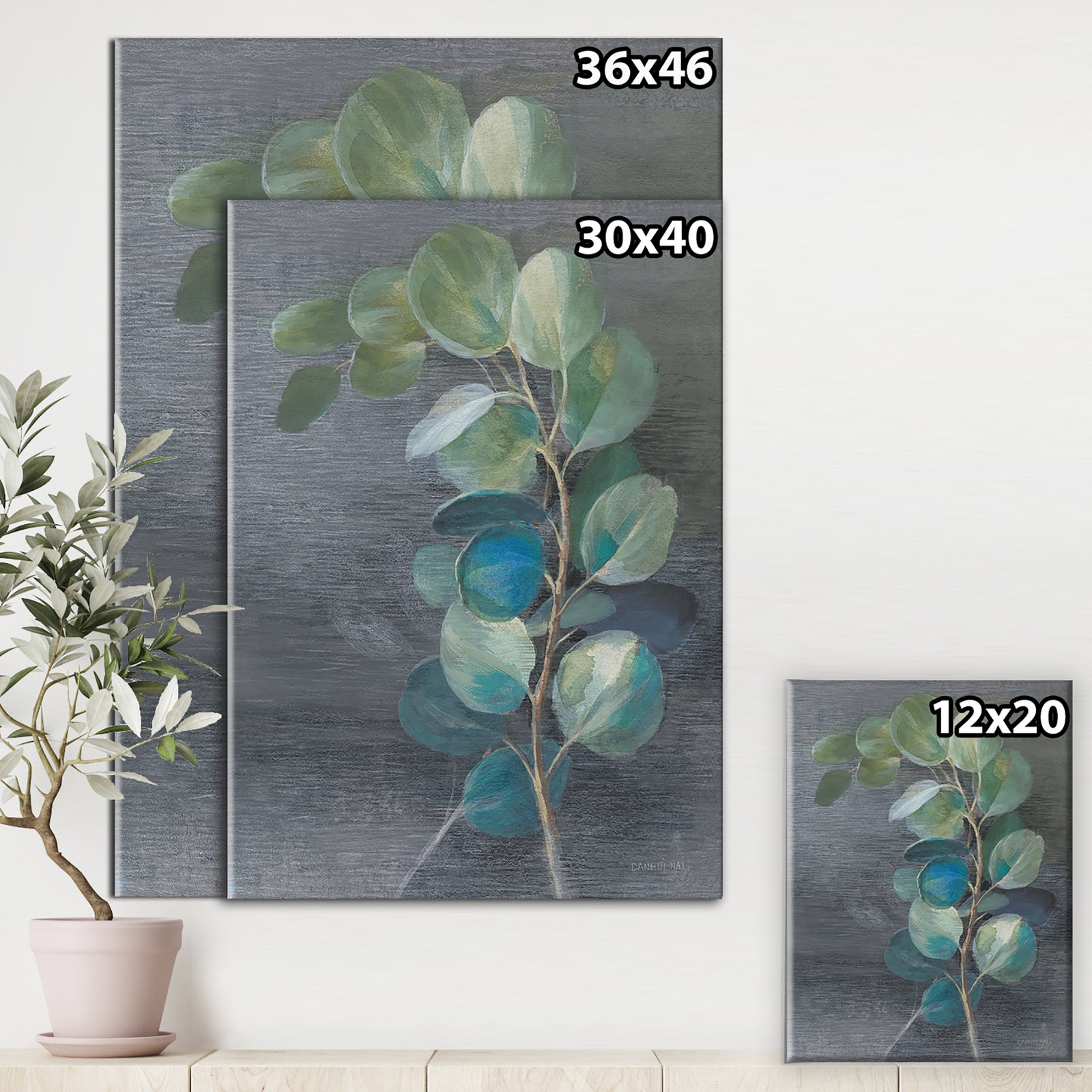 Fresh leaves II - Traditional Canvas Artwork