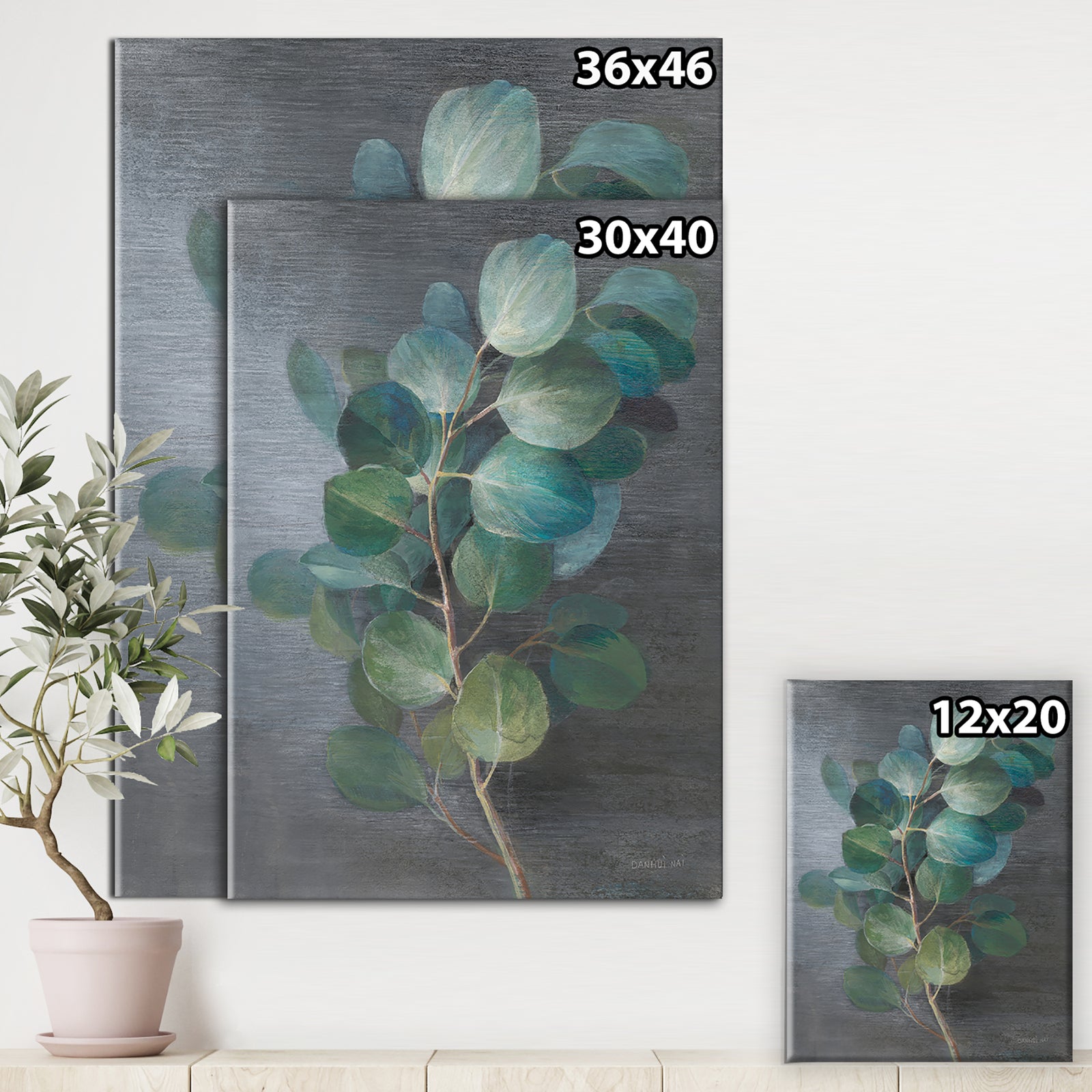 Fresh leaves I - Traditional Canvas Art