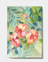 Hibiscus Garden III - Traditional Premium Canvas Wall Art