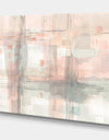 Intersect II Grey - Pink Modern Premium Canvas Wall Art