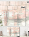 Intersect II Grey - Pink Modern Premium Canvas Wall Art