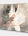 Abstract Peony Grey - Pink Modern Gallery-wrapped Canvas