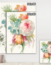 Multicolor French Bouquet II - Farmhouse Premium Canvas Wall Art