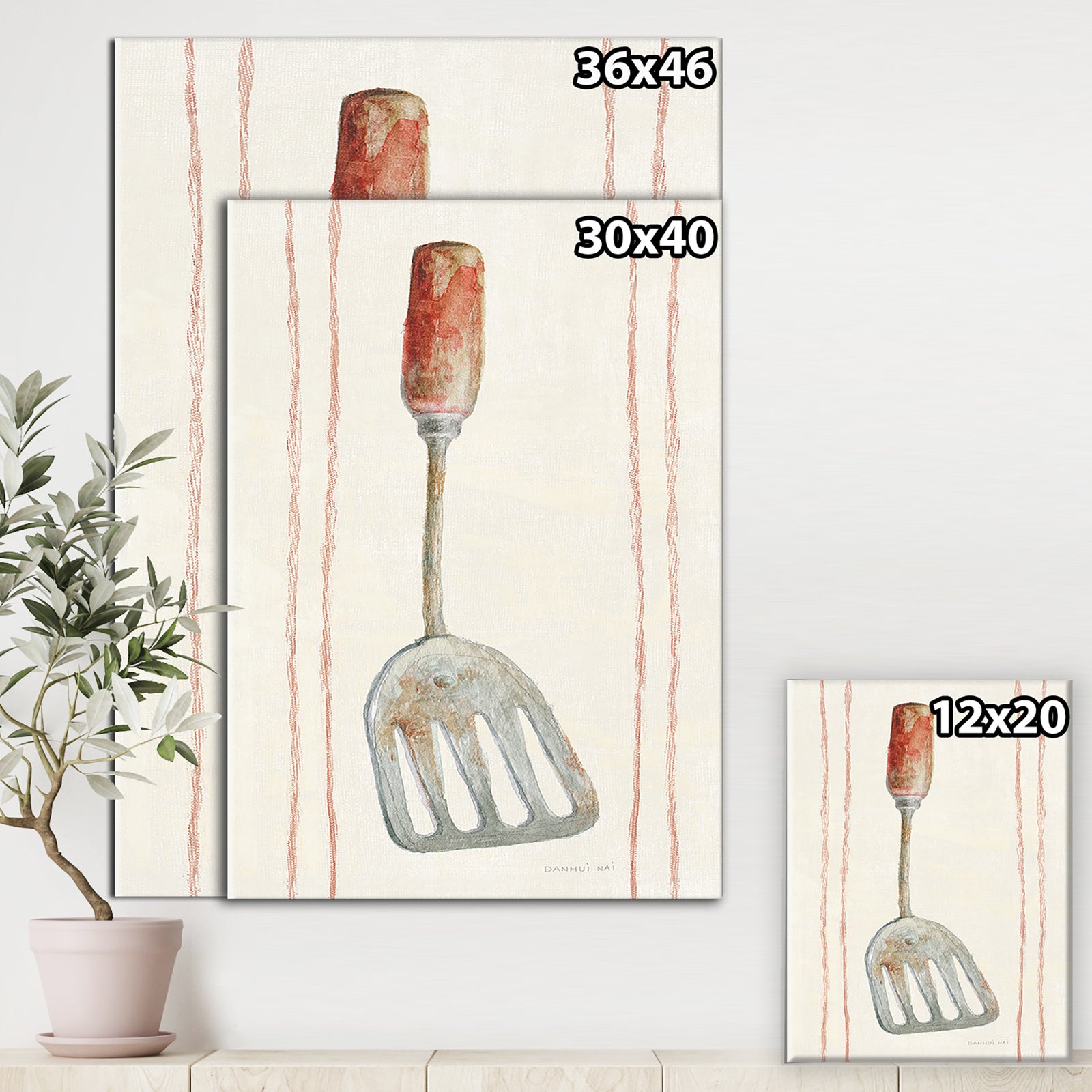 Farm Kitchen I - Kitchen Premium Canvas Wall Art