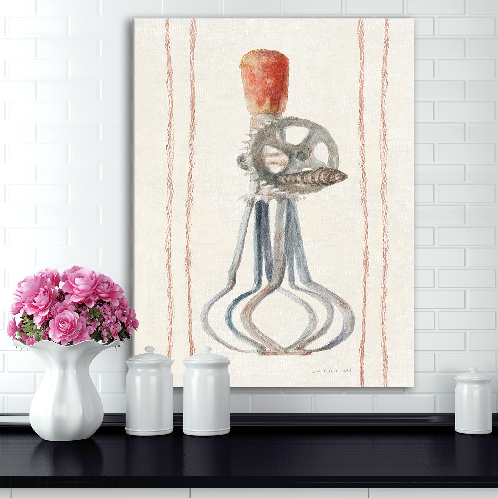 Farm Kitchen II - Kitchen Gallery-wrapped Canvas