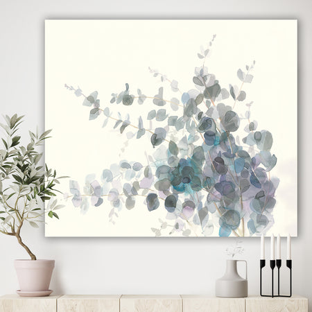 Grey Watercolor Flower II - Traditional Canvas Artwork