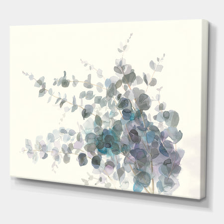 Grey Watercolor Flower II - Traditional Canvas Artwork