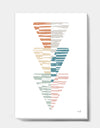 Watercolor Geometric Triangle III - Transitional Canvas Art