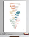 Watercolor Geometric Triangle III - Transitional Canvas Art