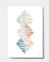 Watercolor Geometric Triangle II - Transitional Premium Canvas Wall Art