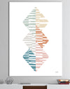 Watercolor Geometric Triangle II - Transitional Premium Canvas Wall Art