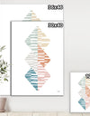 Watercolor Geometric Triangle II - Transitional Premium Canvas Wall Art
