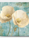 bouquet Poppies on Paisley II - Cottage Canvas Artwork