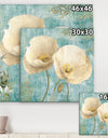 bouquet Poppies on Paisley II - Cottage Canvas Artwork