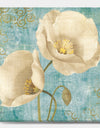 bouquet Poppies on Paisley I - Cottage Canvas Art