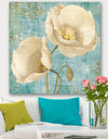 bouquet Poppies on Paisley I - Cottage Canvas Art