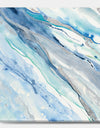 Blue Silver Spring II - Modern Lake House Gallery-wrapped Canvas