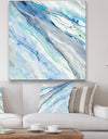 Blue Silver Spring II - Modern Lake House Gallery-wrapped Canvas