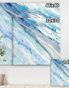 Blue Silver Spring II - Modern Lake House Gallery-wrapped Canvas