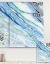 Blue Silver Spring I - Modern Lake House Canvas Artwork