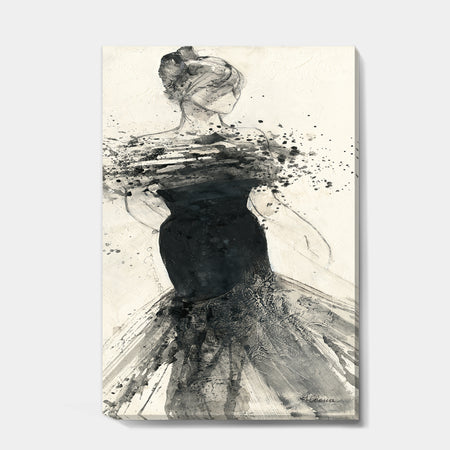 Glam Dancing I - Fashion Figures Premium Canvas Wall Art