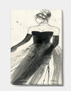 Glam Dancing II - Fashion Figures Gallery-wrapped Canvas