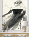 Glam Dancing II - Fashion Figures Gallery-wrapped Canvas