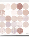 Shade of Pink Geometric Dots I - Abstract Gallery-wrapped Canvas