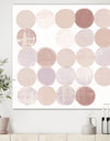 Shade of Pink Geometric Dots I - Abstract Gallery-wrapped Canvas