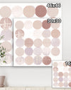 Shade of Pink Geometric Dots I - Abstract Gallery-wrapped Canvas