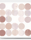 Shade of Pink Geometric Dots II - Abstract Canvas Artwork