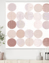 Shade of Pink Geometric Dots II - Abstract Canvas Artwork