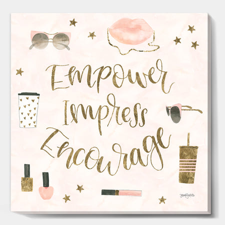 Glam Pink Ladies V - Fashion Premium Canvas Wall Art